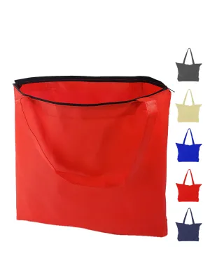 Zippered Promo Convention Tote Bag with Gusset (By Piece)