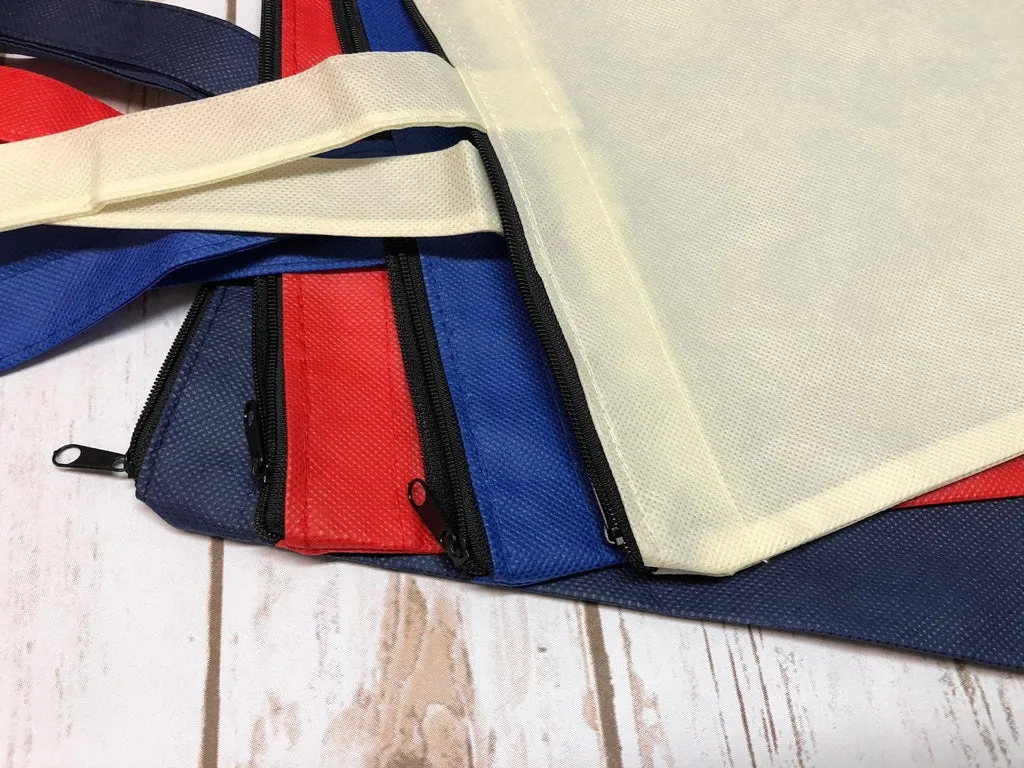 Zippered Promo Convention Tote Bag with Gusset (By Piece)