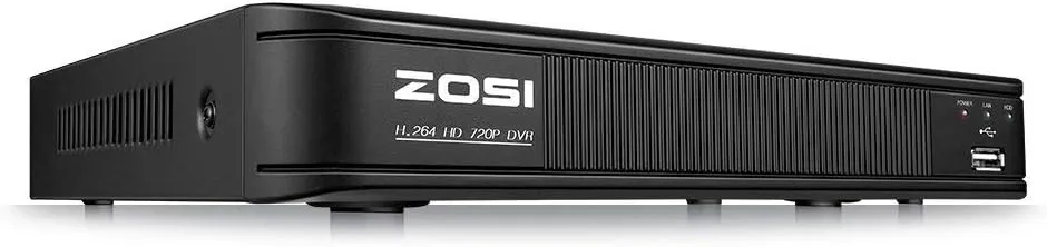 ZOSI 720p 8 Channel Security DVR System HD-TVI 1080P Lite Video, QR Code Scan Remote Access, Hybrid Capability 4-in-1(Analog/AHD/TVI/CVI) DVR Recorder Security Camera (Renewed)