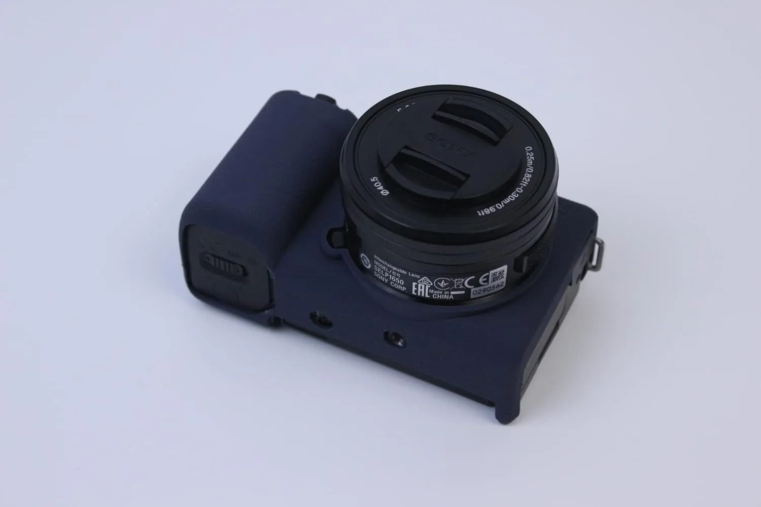 ZV-E10 Case, Fullbody Ultra-thin Lightweight Rubber Soft Silicone Housing Case Bag Cover for Sony Alpha ZV-E10 ZVE10 (Blue)