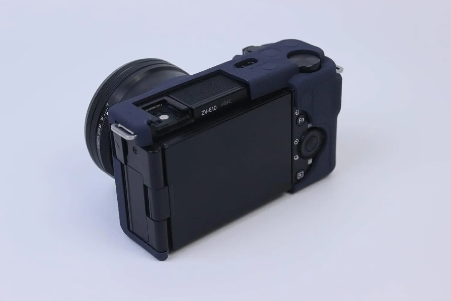 ZV-E10 Case, Fullbody Ultra-thin Lightweight Rubber Soft Silicone Housing Case Bag Cover for Sony Alpha ZV-E10 ZVE10 (Blue)