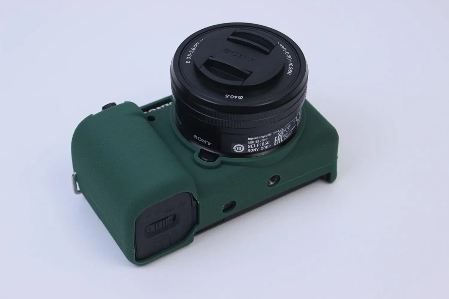 ZV-E10 Case, Fullbody Ultra-thin Lightweight Rubber Soft Silicone Housing Case Bag Cover for Sony Alpha ZV-E10 ZVE10 (Green)