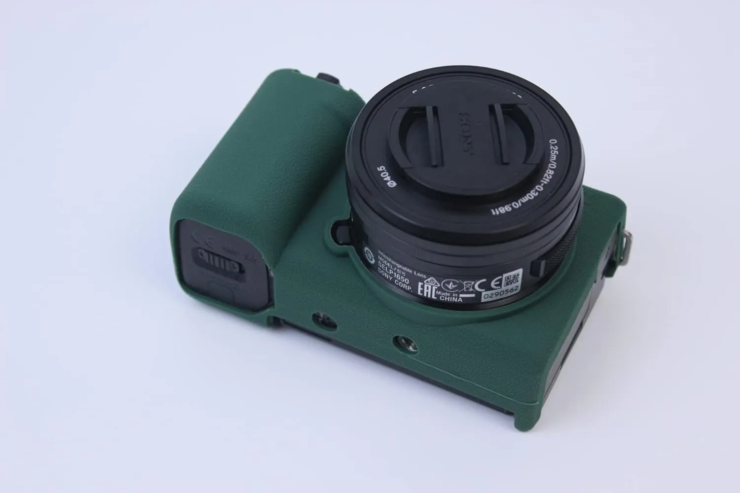 ZV-E10 Case, Fullbody Ultra-thin Lightweight Rubber Soft Silicone Housing Case Bag Cover for Sony Alpha ZV-E10 ZVE10 (Green)