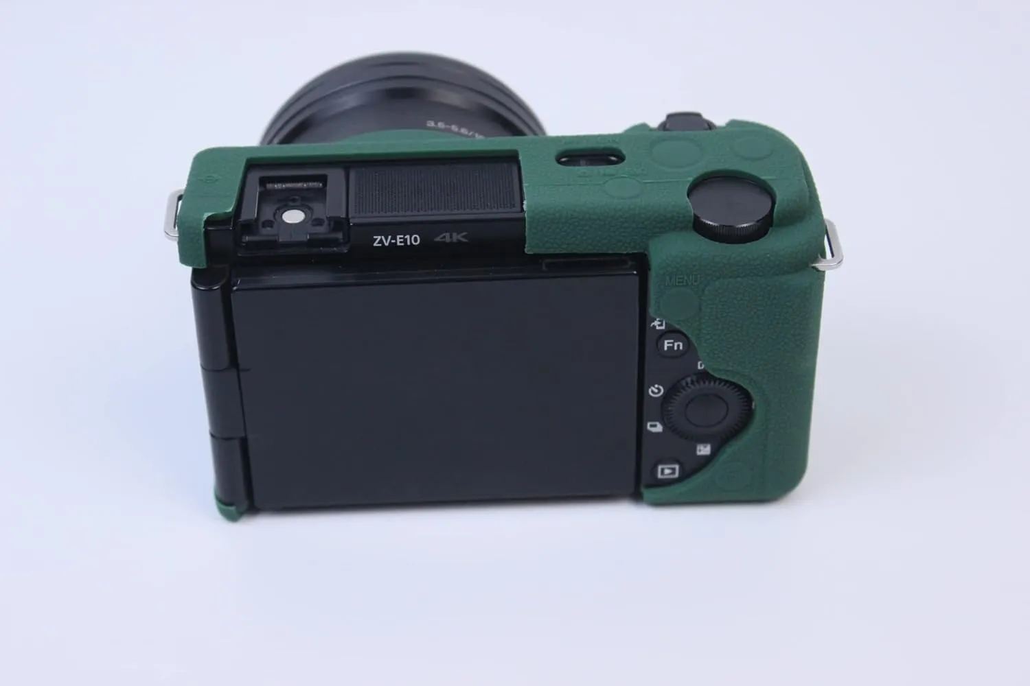 ZV-E10 Case, Fullbody Ultra-thin Lightweight Rubber Soft Silicone Housing Case Bag Cover for Sony Alpha ZV-E10 ZVE10 (Green)